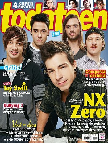 Todateen 185 - Abril de 2011 - Capa NX Zero