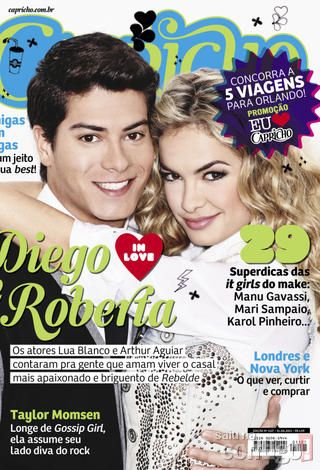 CAPRICHO com Lua Blanco e Arthur Aguiar. Edição nº 1127.